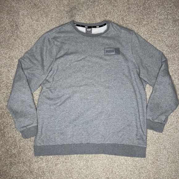 Puma Other - Puma Crewneck Sweatshirt Men's Size XLarge (Fit Large) Grey Comfort Light Weight